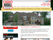 Tablet Screenshot of marshallalarm.com